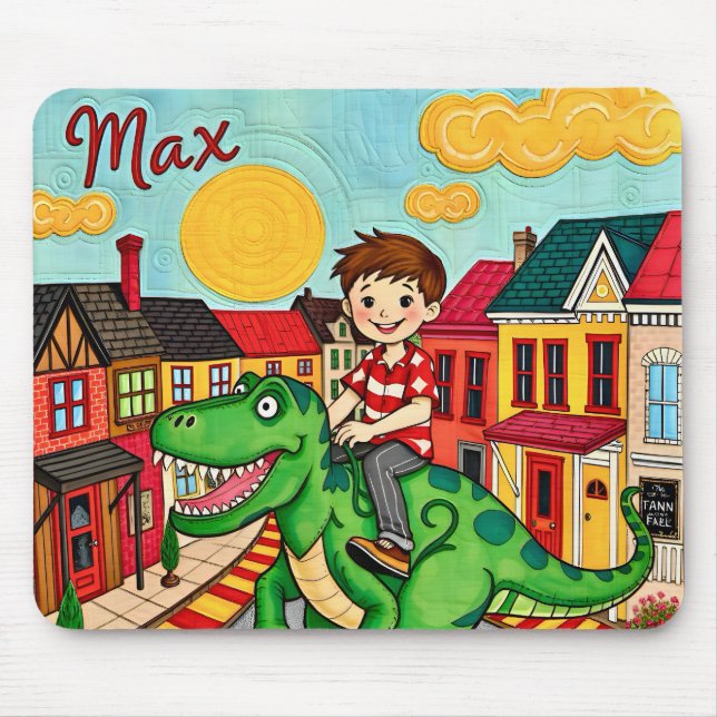 MAX ~ Riding a Dinosaurier! ~ Mousepad (Vorne)