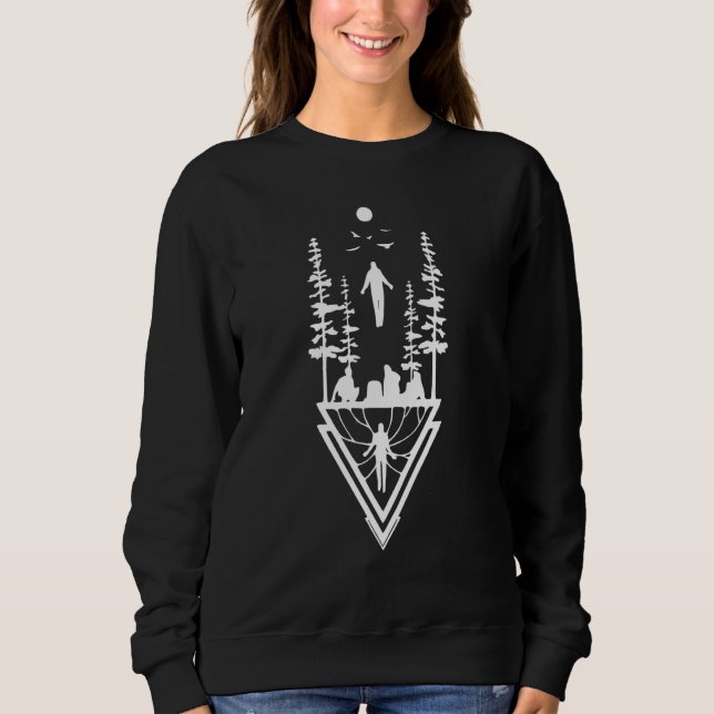 Max schwebt diesen Hügel hinauf Sweatshirt (Vorderseite)