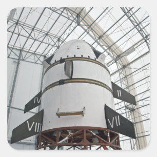 Max. Startabbruchsystem Quadratischer Aufkleber