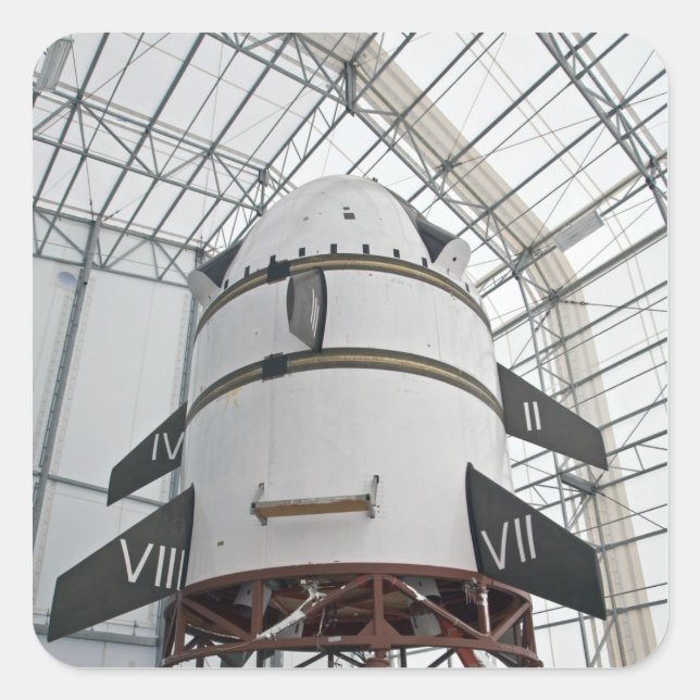 Max. Startabbruchsystem Quadratischer Aufkleber (Vorderseite)