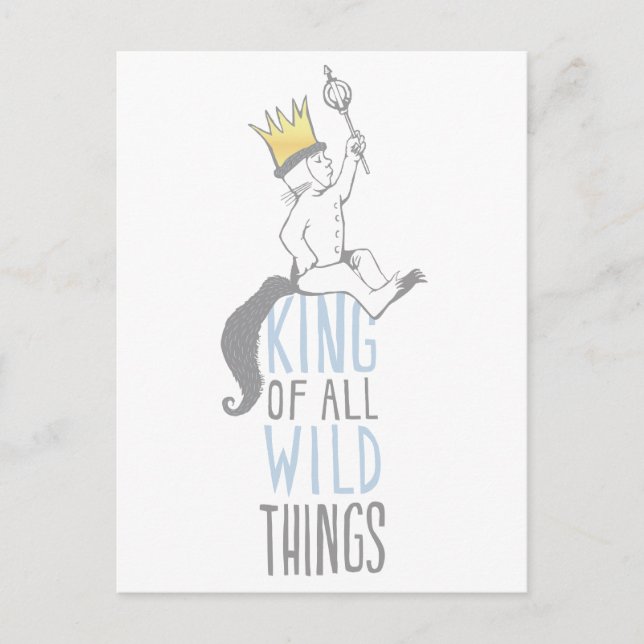Max | The King of All Wild Things - Blue Postkarte (Vorderseite)