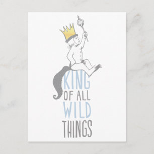 Max   The King of All Wild Things - Blue Postkarte