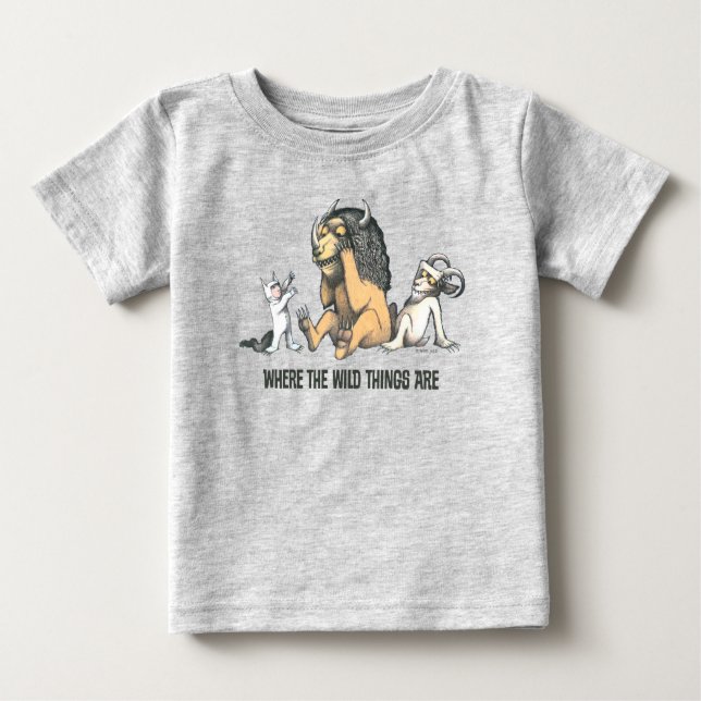 Max und die wilden Dinge spielen Baby T-shirt (Vorderseite)