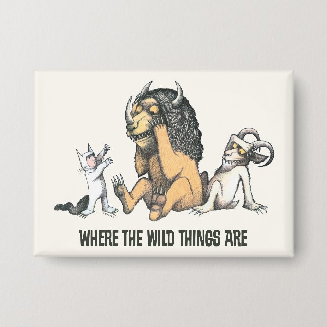 Max und die wilden Dinge spielen Button (Vorderseite)