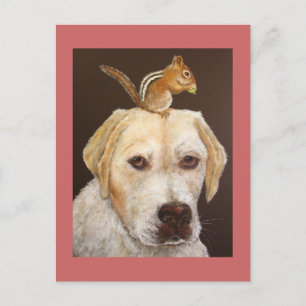 Max und Mr. Chipmunk Postcard Postkarte