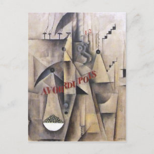 Max Weber Kubismus-Gemälde Postkarte