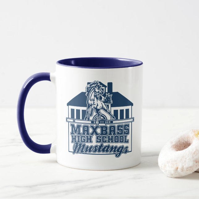 Maxbass Mustangs Schultage Tasse (Mit Donut)