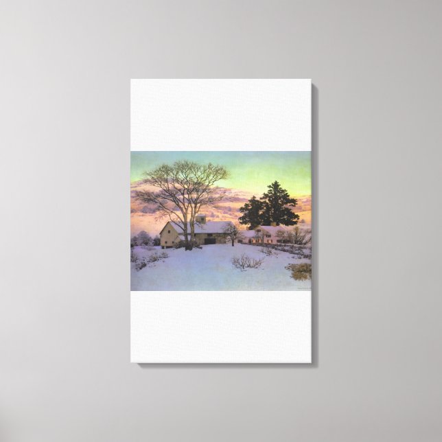 Maxfield Parrish - Afterglow Leinwanddruck (Vorderseite)