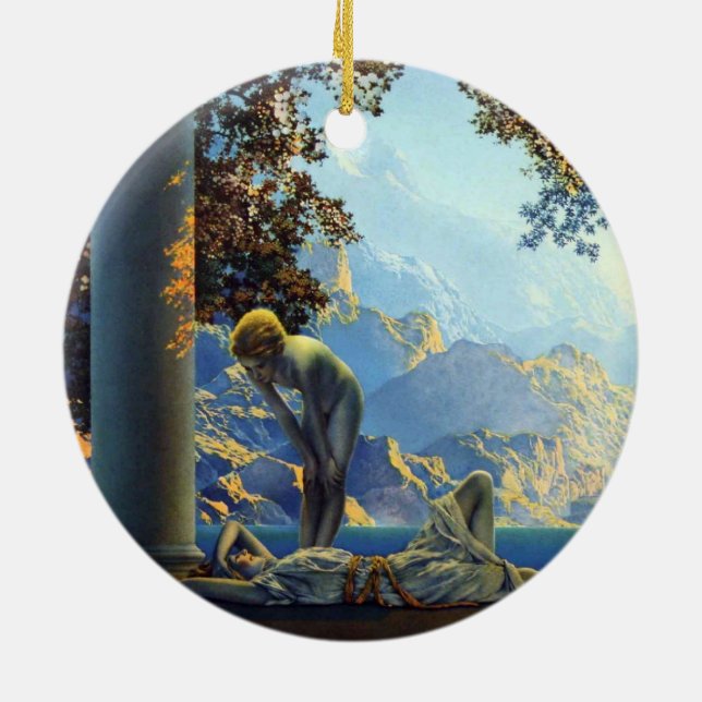 Maxfield Parrish Daybreak II Keramikornament (Hinten)