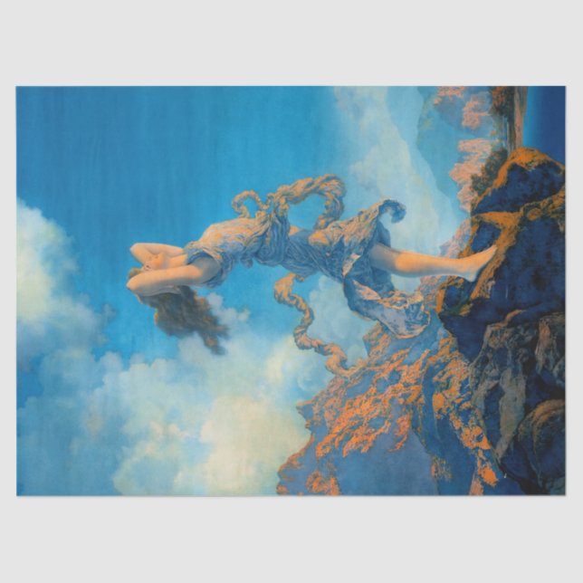 Maxfield Parrish Decoupage Decoupaging Seidenpapier (Vorderseite)