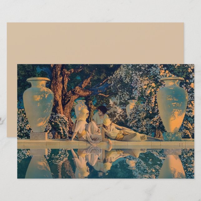 Maxfield Parrish Der Garten Allahs 1918 Fine Art (Vorne/Hinten)