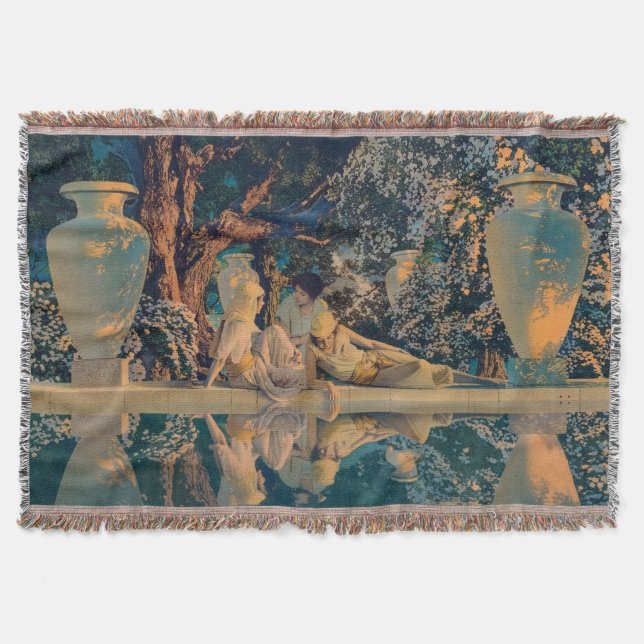 Maxfield Parrish Der Garten Allahs 1918 Fine Art Decke (Vorderseite)
