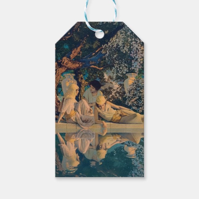 Maxfield Parrish Der Garten Allahs 1918 Fine Art Geschenkanhänger (Vorderseite)