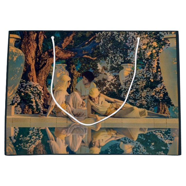 Maxfield Parrish Der Garten Allahs 1918 Fine Art Große Geschenktüte (Vorderseite)