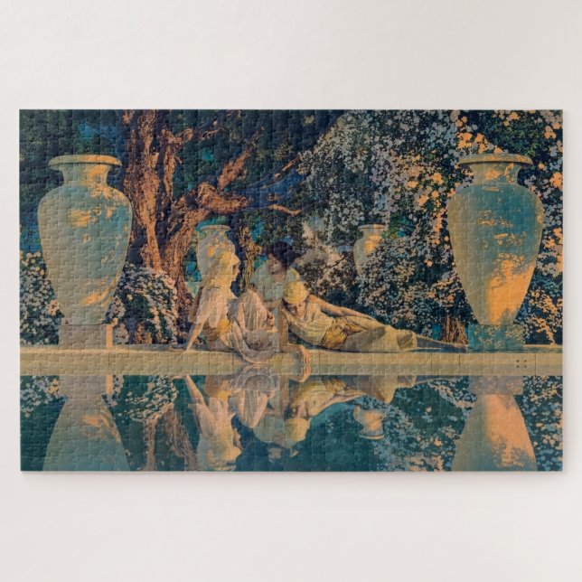 Maxfield Parrish Der Garten Allahs 1918 Fine Art Puzzle (Horizontal)