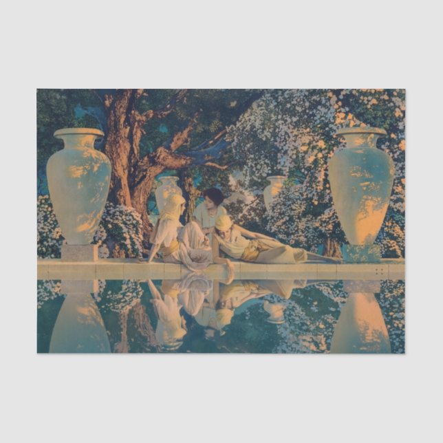 Maxfield Parrish Der Garten Allahs 1918 Fine Art Seidenpapier (Vorderseite)