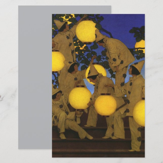 Maxfield Parrish Die Laternen Träger 1908 Vintage (Vorne/Hinten)