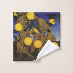 Maxfield Parrish Die Laternen Träger 1908 Vintage Badhandtuch Set