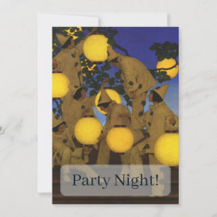 Maxfield Parrish Die Laternen Träger 1908 Vintage Einladung