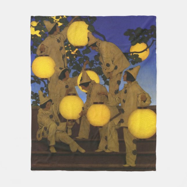 Maxfield Parrish Die Laternen Träger 1908 Vintage Fleecedecke (Vorderseite)