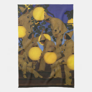 Maxfield Parrish Die Laternen Träger 1908 Vintage Geschirrtuch