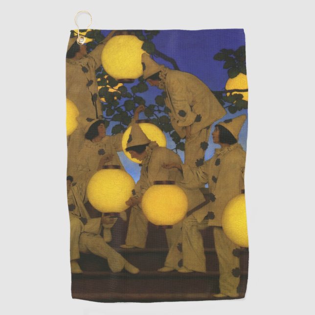 Maxfield Parrish Die Laternen Träger 1908 Vintage Golfhandtuch (Vorderseite)