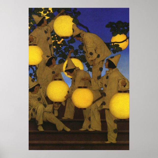 Maxfield Parrish Die Laternen Träger 1908 Vintage Poster (Vorne)