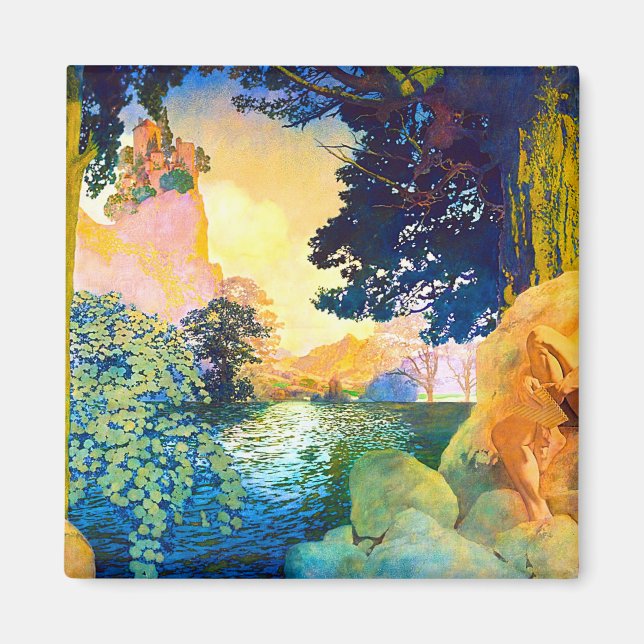 Maxfield Parrish Dream Burg Magnet (Vorne)