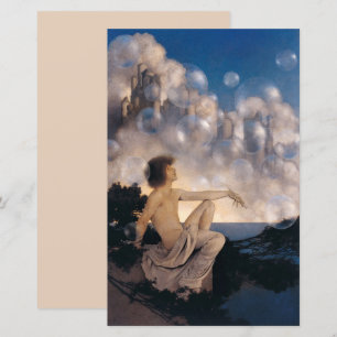 Maxfield Parrish Luftschlösser 1904 Vintage Fantas