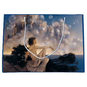 Maxfield Parrish Luftschlösser 1904 Vintage Fantas Große Geschenktüte
