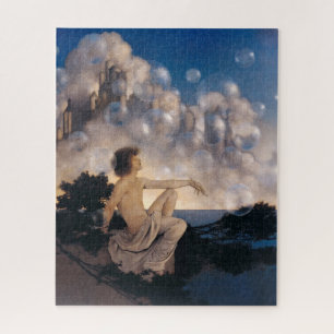 Maxfield Parrish Luftschlösser 1904 Vintage Fantas Puzzle