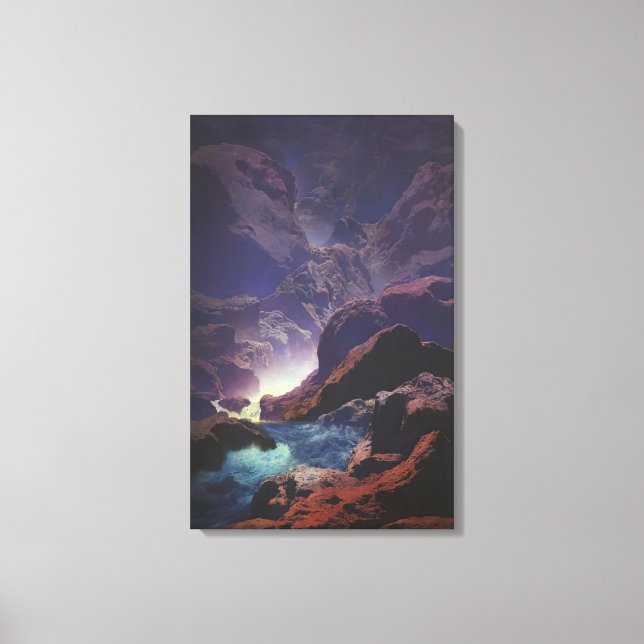 Maxfield Parrish - Mondlicht Leinwanddruck (Vorderseite)