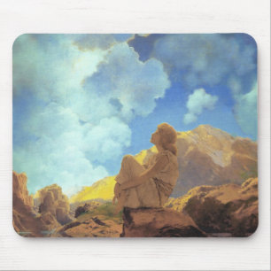 Maxfield Parrish Morgen 1922 Wolke Blau Fine Art Mousepad