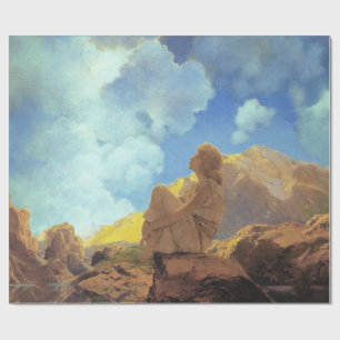 Maxfield Parrish Morgen 1922 Wolken Blau Fine Art Geschenkpapier