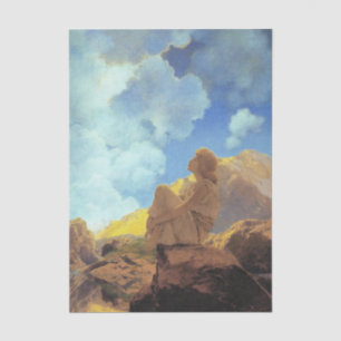 Maxfield Parrish Morgen 1922 Wolken Blau Fine Art Seidenpapier