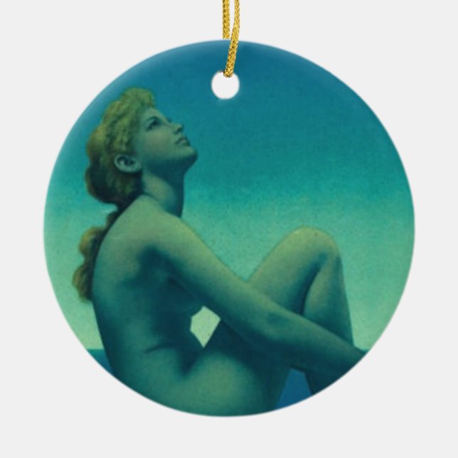 Maxfield Parrish Stars Keramik Ornament (Vorne)