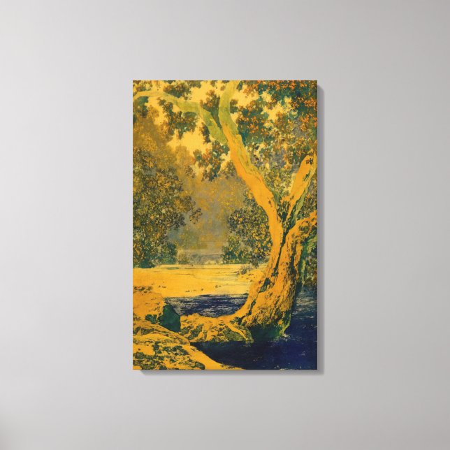 Maxfield Parrish - Studie für Herbstbrook Leinwanddruck (Vorderseite)