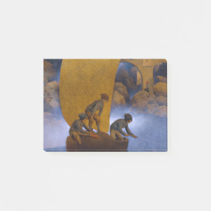 Maxfield Parrish Wynken Blynken und Nod Post-it Klebezettel