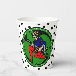 Maxfield Parrish-y Christmas Elf Pappbecher