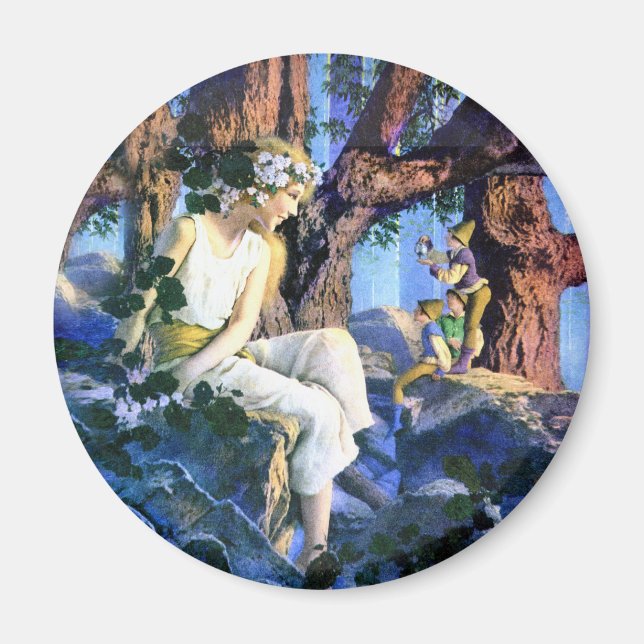 Maxfield Parrish's Fair Princess and the Gnomes Magnet (Vorne)