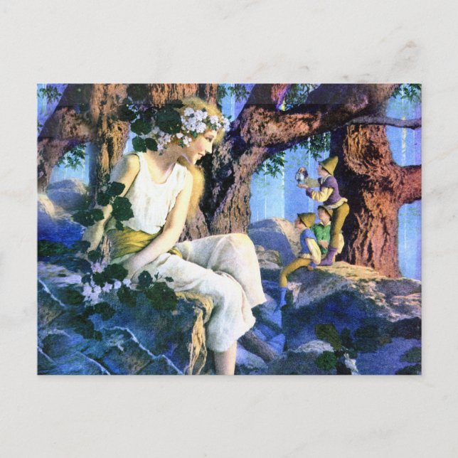 Maxfield Parrish's Fair Princess and the Gnomes Postkarte (Vorderseite)