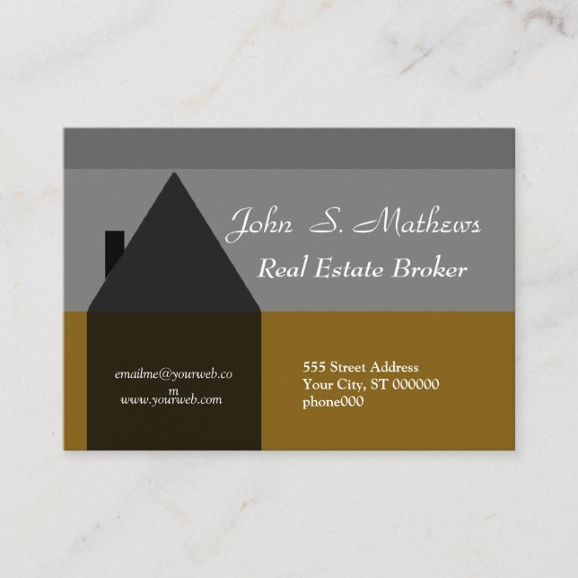 Maxi Eindrucks-nobler Zuhause-Verkaufs-wirklicher Visitenkarte (Vorderseite)