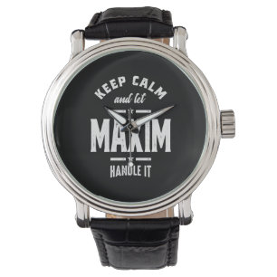 Maxim Personalisiert Name Geburtstag Armbanduhr