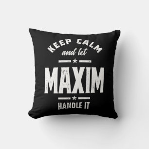 Maxim Personalisiert Name Geburtstag Kissen