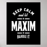 Maxim Personalisiert Name Geburtstag