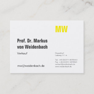 Maximal Elegant Visitenkarte