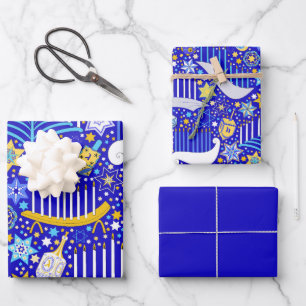 Maximal Hanukkah Geschenkpapier Set