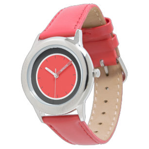 maximal rot und schwarz armbanduhr