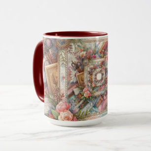 Maximal Vintage Dekoupage Tasse