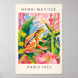 Maximale Wall Art, Frosch Poster, Pink Tropical De Poster